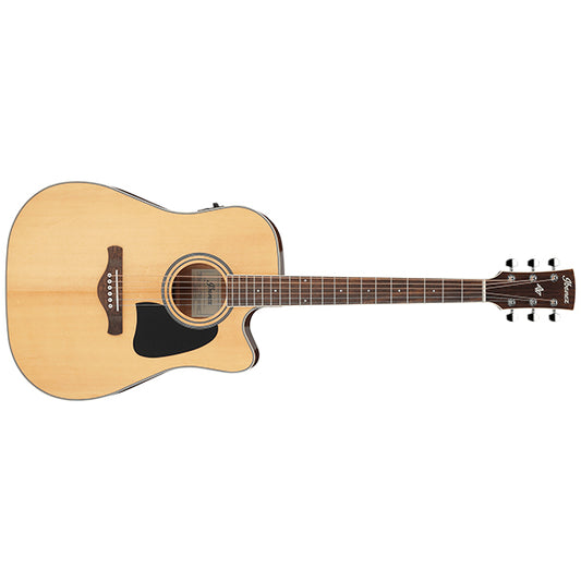 Ibanez AW70ECE Cutaway Dreadnought Body Acoustic Electric Guitar - Natural High Gloss (AW70 ECE)
