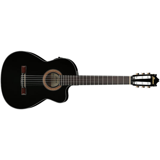 Ibanez GA11CE Cutaway Classical Body Acoustic Electric Guitar - Black (GA11 CE)