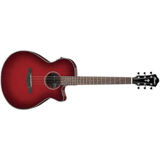 Ibanez AEG51 Spruce Top Acoustic Electric Guitar - Transparent Red Sunburst (AEG 51)
