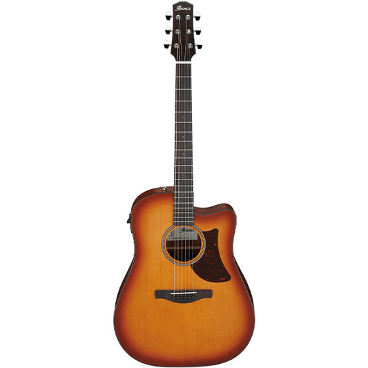 Ibanez AAD50CE Advanced Grand Dreadnought Acoustic Electric Guitar - Light Brown Sunburst Low Gloss (AAD50 CE)