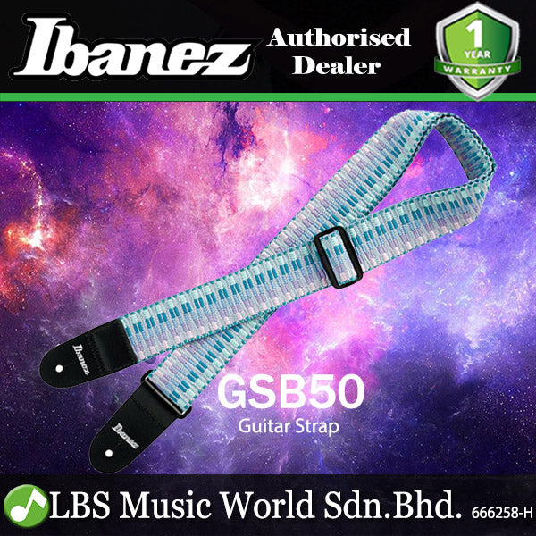 Ibanez GSB50 Braided Guitar Strap - Khaki or Light Blue