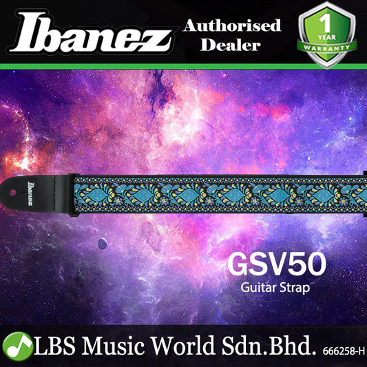 Ibanez GSV50 Vintage Style Guitar Strap - Pink or Blue