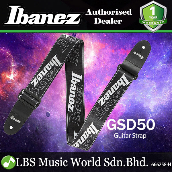 Ibanez GSD50 P6 Nylon Guitar Strap - Ibanez Logo