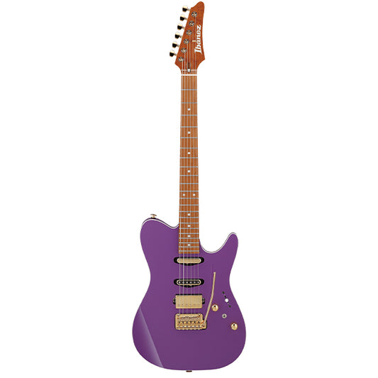 Ibanez LB1 Lari Basilio Signature Ash Body Electric Guitar with HSS Pickup and Tremolo - Violet (LB 1)