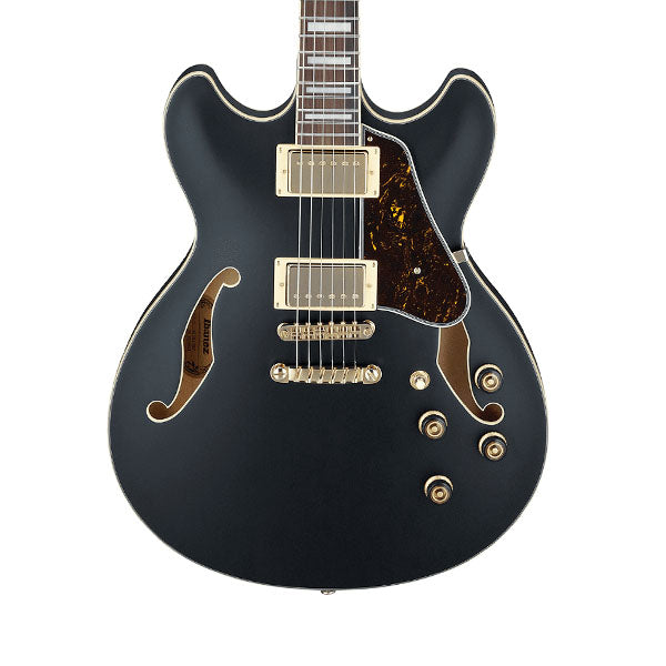 Ibanez AS73G-BKF Artcore Hollow Body Maple Top Electric Guitar Black Flat (AS73G)