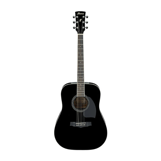 Ibanez PF15-BK Dreadnought Body Solid Spruce Top Acoustic Guitar High Gloss - Black (PF15)