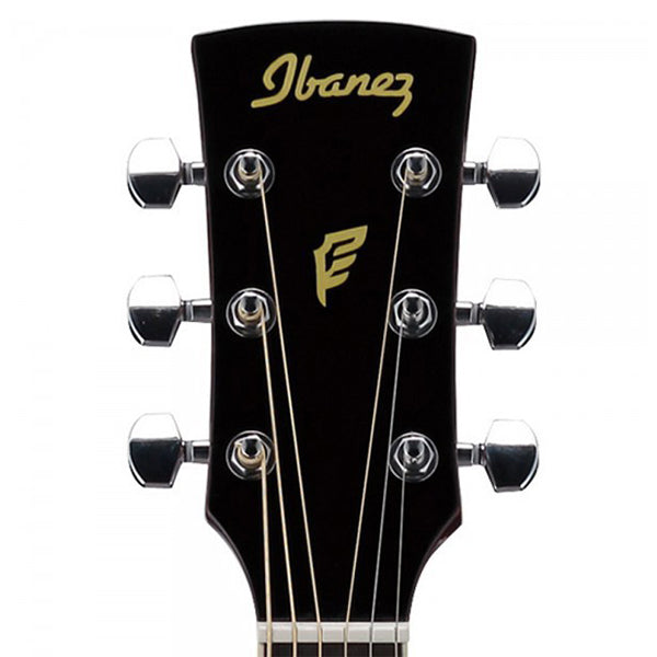Ibanez PF15-BK Dreadnought Body Solid Spruce Top Acoustic Guitar High Gloss - Black (PF15)