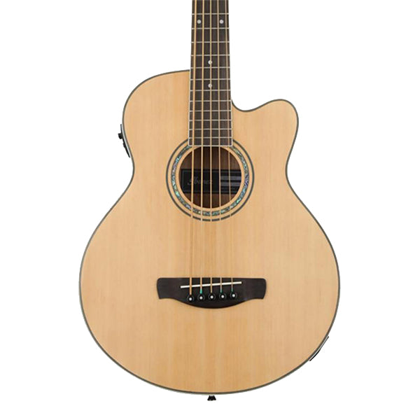 Ibanez AEB105E-NT AEB Body Spruce Top Acoustic Bass Guitar Natural High Gloss (AEB105E)
