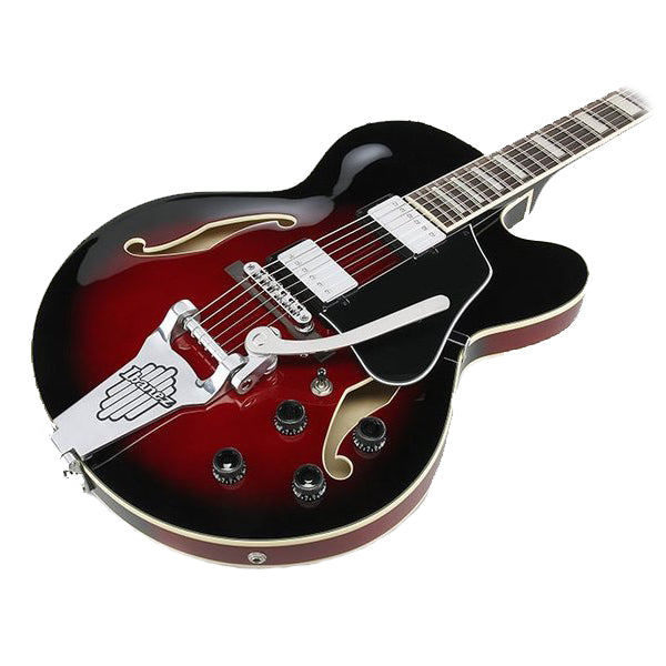 Ibanez AFS75T-TRS Hollow Body Maple Top Transparent Red Sunburst Electric Guitar (AFS75T)