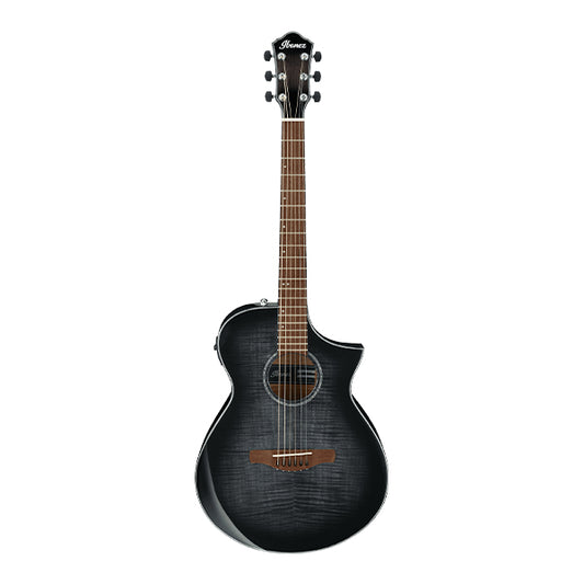 Ibanez AEWC400-TKS AEWC Body Solid Top Acoustic Electric Guitar Transparent Black Sunburst High Gloss (AEWC400)