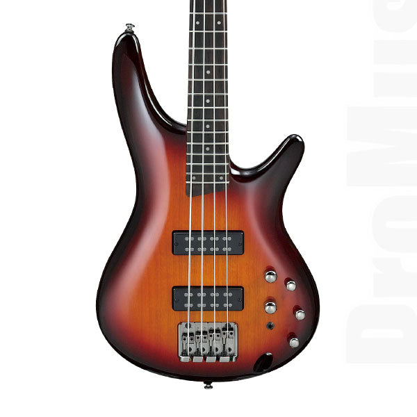 Ibanez SR370E-AWB Standard Maple Body 4 String Electric Bass Guitar Aged Whiskey Burst (SR370E AWB)