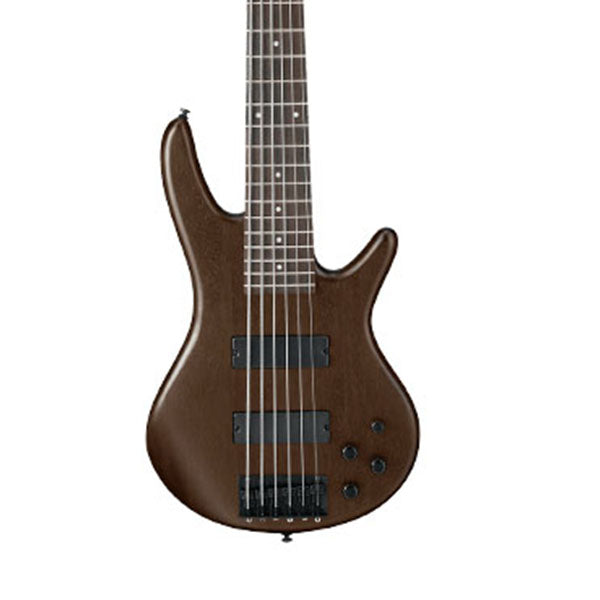 Ibanez GSR206B-WNF Standard Mahogany Body 6 String Electric Bass Guitar Walnut Flat (GSR206B WNF)
