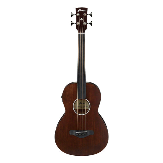 Ibanez AVNB1FE-BV Parlor Solid Top Acoustic Bass Guitar Brown Violin Semi Gloss (AVNB1FE)