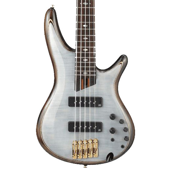 Ibanez SR1405-GWH Mahogany Body 5 String SR Premium Series Electric Bass Guitar Glacial White (SR1405 GWH)
