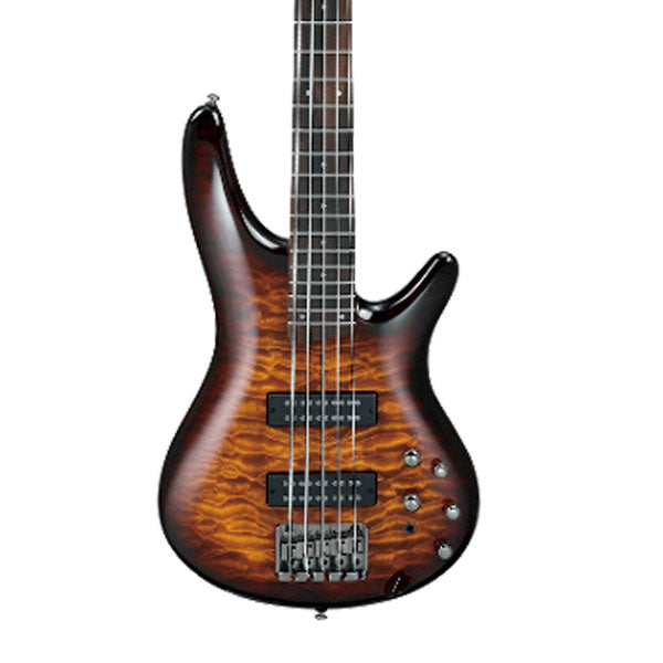 Ibanez SR405EQM-DEB Mahogany Body with Quilted Maple Top 5 String Electric bass Guitar Dragon Eye Burst (SR405EQM DEB)