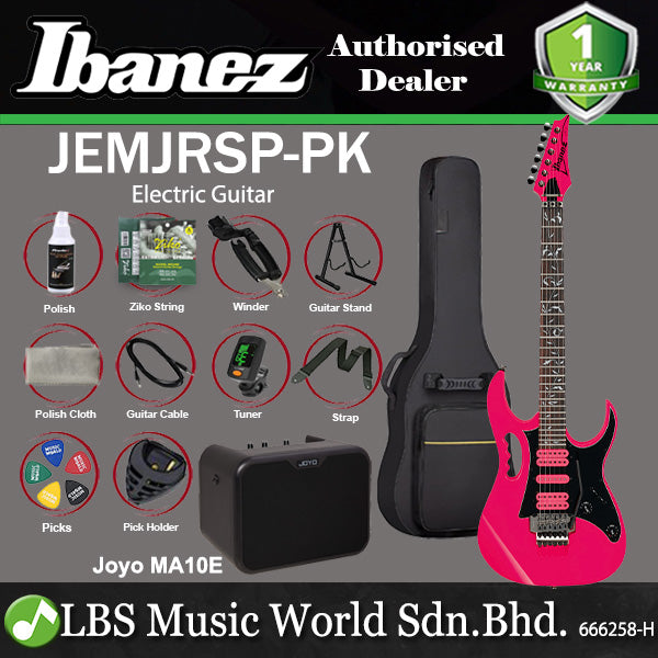 Ibanez JEMJRSP Steve Vai Solid Mahogany Body Meranti Electric Guitar - Pink (JEMJR SP)