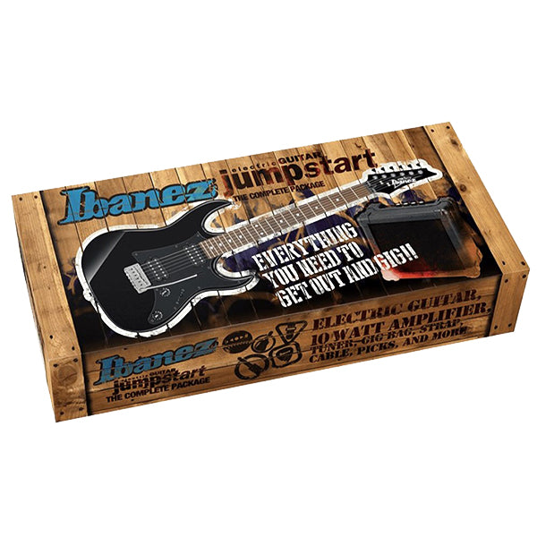 Ibanez IJRX20E Poplar Body Jumpstart Pack Electric Guitar Package - Black (IJRX20 IJRX20E)