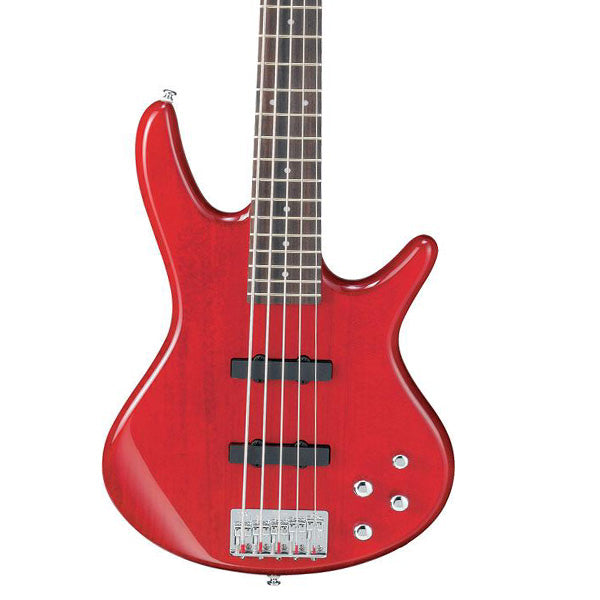 Ibanez Gio GSR205-TR 5 string Poplar Body Electric Bass Guitar Transparent Apple Red (GSR205)