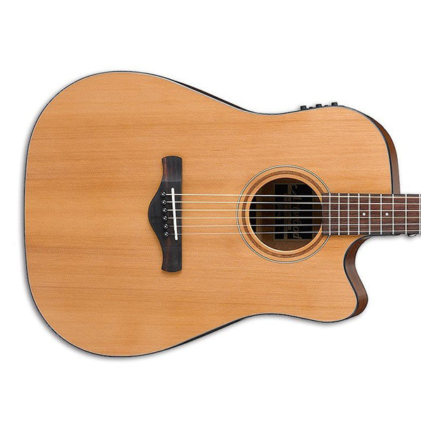 Ibanez AW70ECE-LG Artwood Solid Sitka Spruce Acoustic Electric Guitar Natural Low Gloss (AW70ECE)