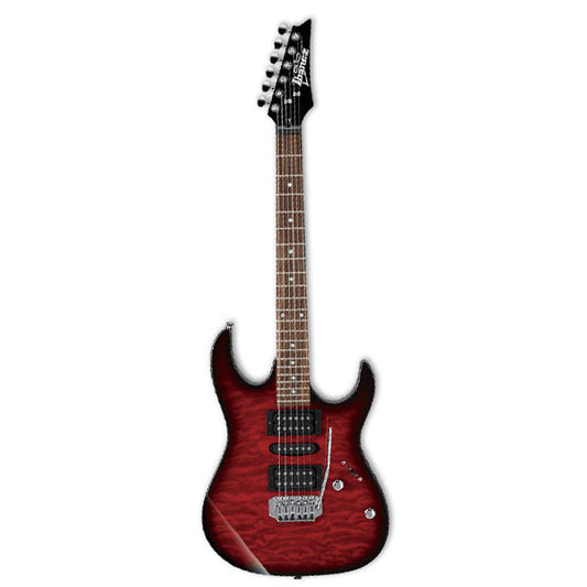 Ibanez Gio GRX70QA-TRB Solid Basswood Body Electric Guitar Transparent Red Burst (GRX70QA)
