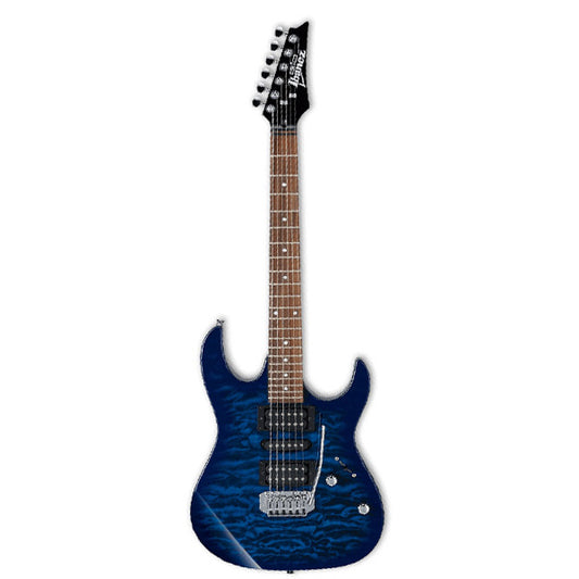 Ibanez Gio GRX70QA-TBB Solid Poplar Body Electric Guitar Transparent Blue Burst (GRX70QA)