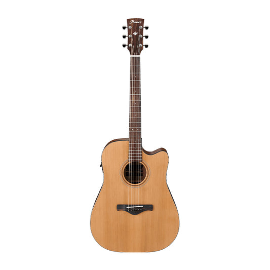 Ibanez AW54CE-OPN Cutaway Solid Top Open Pore Acoustic Guitar Natural (AW54CE)