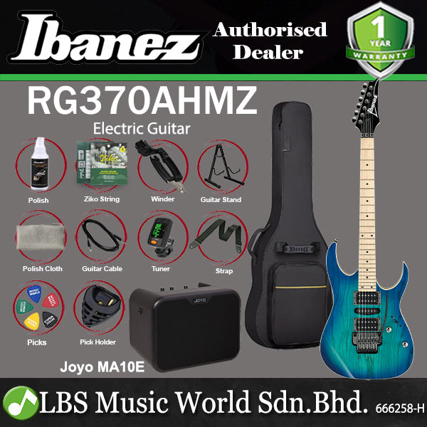 Ibanez RG370AHMZ Standard Ash Body Electric Guitar - Blue Moon Burst (RG370 AHMZ)
