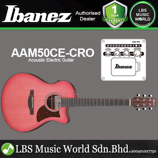 Ibanez AAM50CE Advanced Auditorium Cutway Body Solid Sitka Spruce Top Acoustic Electric Guitar