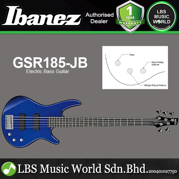 Ibanez GSR185 5 String Gio SR Series Basswood Body Electric Bass Guitar