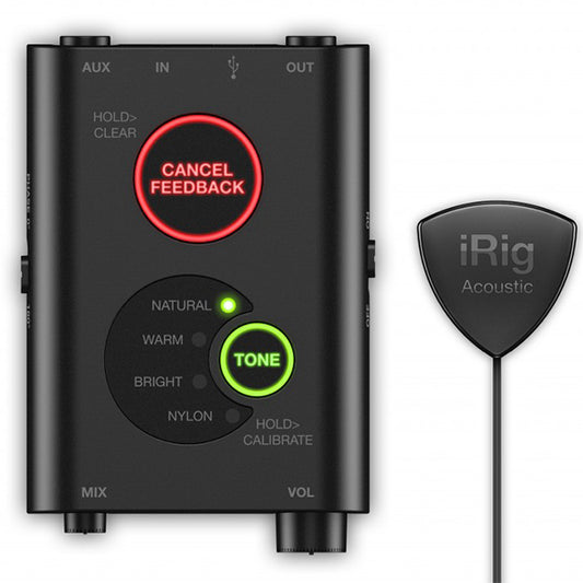 IK Multimedia iRig Acoustic Stage Mic Portable Digital Microphone Pickup System with Build-in DSP