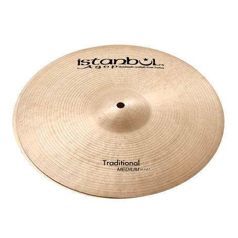 Istanbul Agop Cymbals 14" Traditional Medium Hi-Hat Hihat Hi Hat Cymbal (MH14)