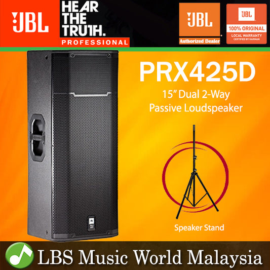 JBL PRX425D 2400W Dual 15" 2 Way Passive Speaker Loudspeaker (PRX425)