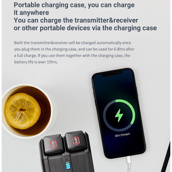 Joyo JW-06 5.8GHz Wireless Transmitter Receiver with Portable Charging Dock (JW06)