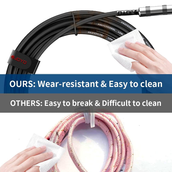 Joyo CM-12 15Ft Instrument Cable 1/4 Inch Right Angle for Keyboard Guitar Bass (CM12)