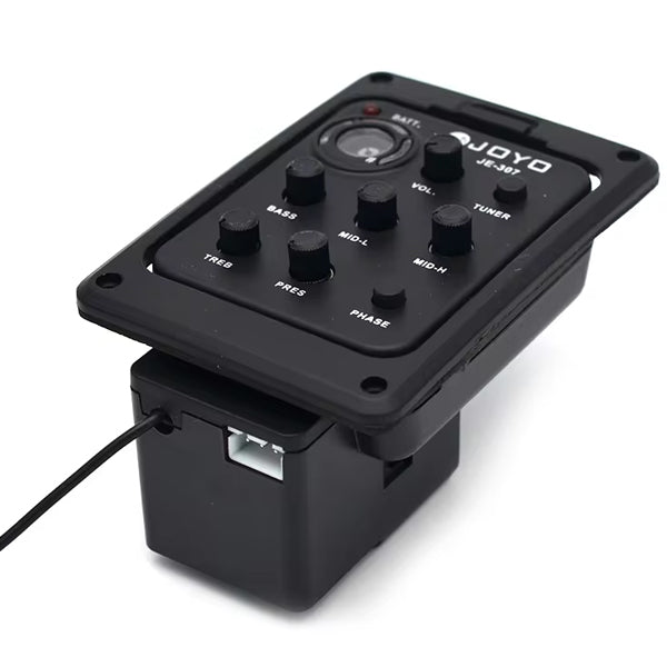 Joyo JE-307 5 Band Preamp EQ Pickup with Tuner for Acoustic Guitar (JE307 JE 307)
