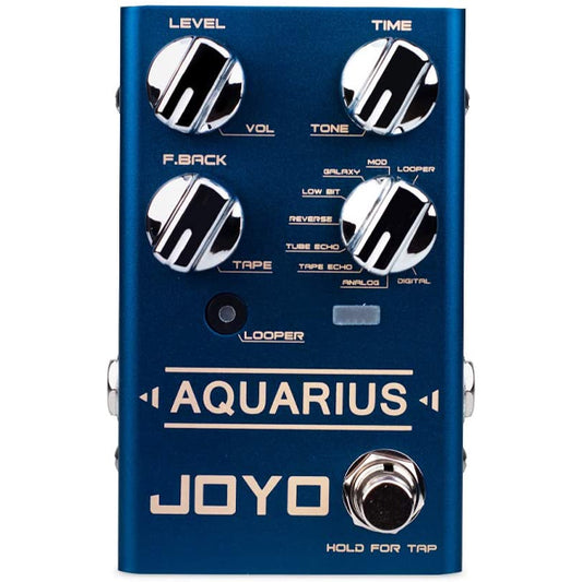 Joyo R-07 AQUARIUS Multi Digital Delay And Looper Electric Guitar Effect Pedal (R07 R 07)