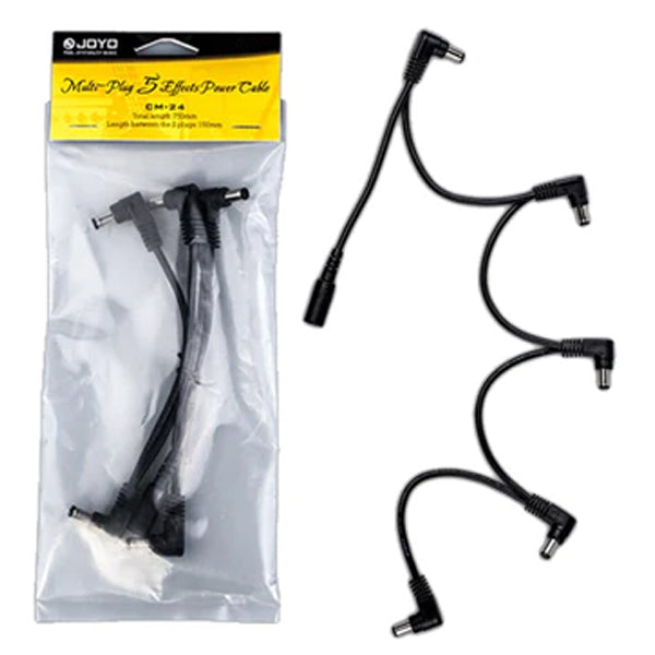 Joyo CM-24 5 Way Daisy Chain Right Angle Jack for Guitar Effect Power Supply (CM24)