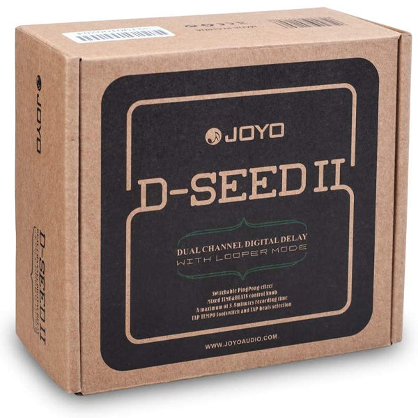 Joyo D-SEED II Dual Channel Stereo Delay Guitar Effect 8 Tap Tempo Modes (D SEED)