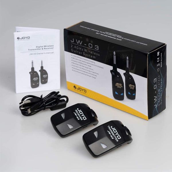 Joyo JW-03 Digital Wireless Guitar Transmitter and Receiver With Rechargeable Battery (JW01 JW 01)