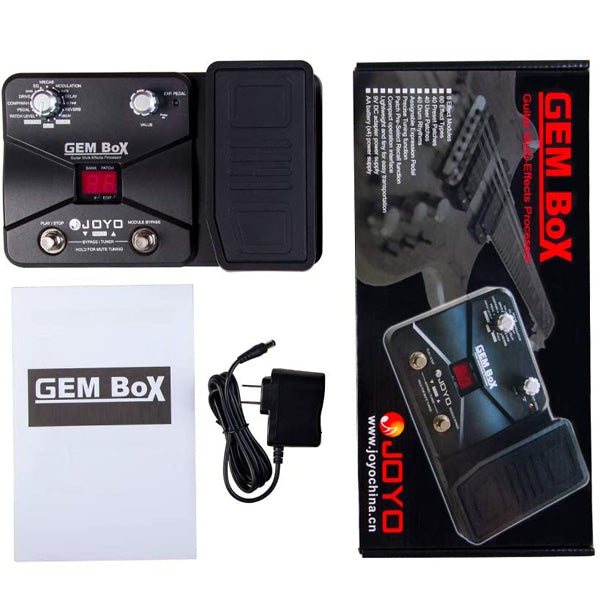 Joyo GEM BOX Multi Effects Guitar Pedal Processor 8 Effect Modules Built In Drum Machine (Gembox 1)