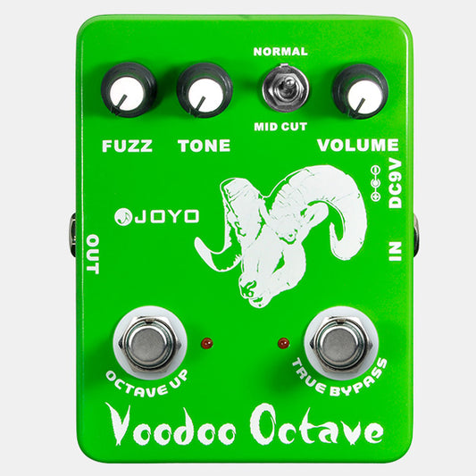 Joyo JF-12 Voodoo Octave Germanium Fuzz 60's Rock Electric Guitar Effect Pedal with MID Cut (JF12 JF 12)