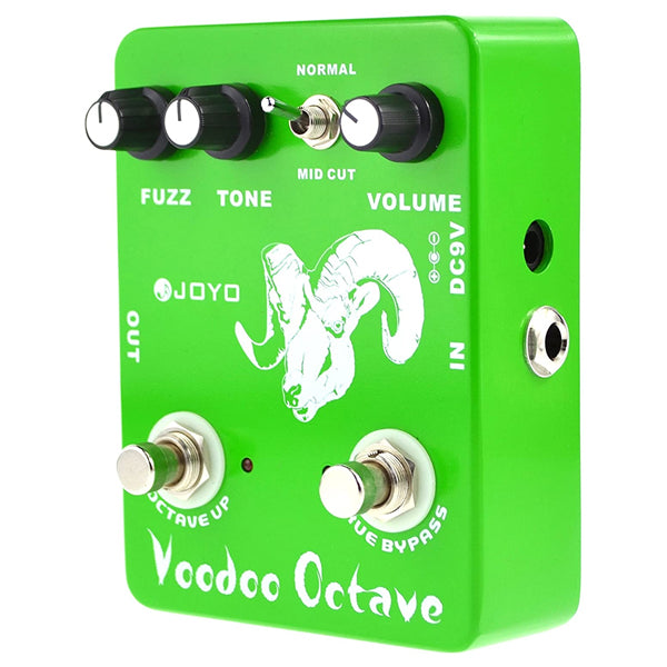 Joyo JF-12 Voodoo Octave Germanium Fuzz 60's Rock Electric Guitar Effect Pedal with MID Cut (JF12 JF 12)