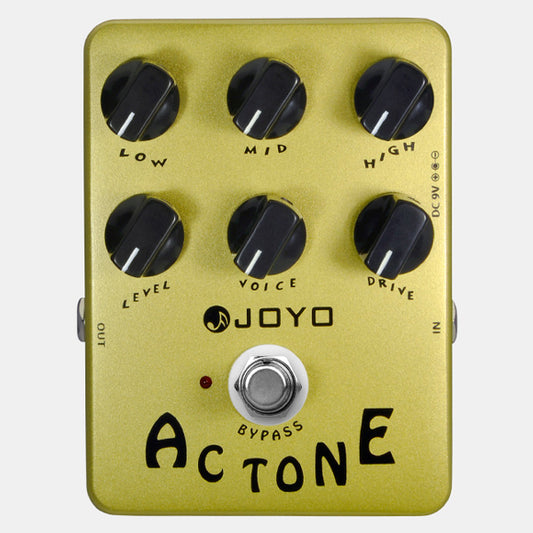 Joyo JF-13 AC Tone Vintage Tube Amplifier Effects Pedal Analog Circuit British Rock Distortion Sound for Electric Guitar Effect (JF13 JF 13)