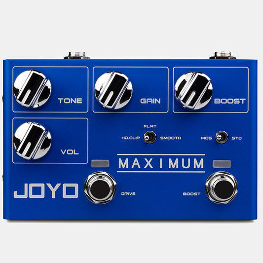 Joyo R-05 MAXIMUM Dual Channel Pedal Clean and Wild Overdrive Guitar Effects (R05 R 05)