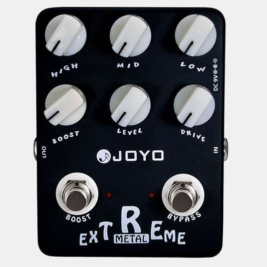 Joyo JF-17 Extreme Metal Distortion Effect Pedal with 3 Band EQ and Low Mid High Gain Boost for Electric Guitar (JF17 JF 17)
