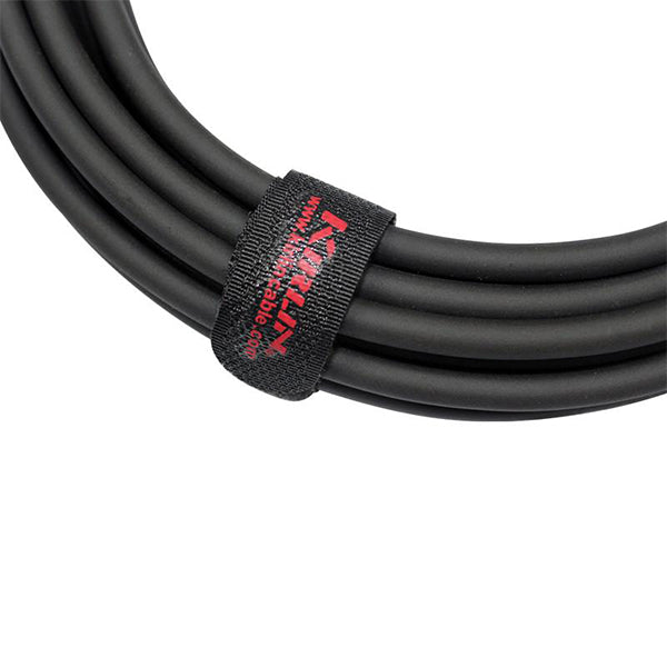 Kirlin MP-483PR 3 Meter XLR Male to 1/4 Inch TRS Audio Plug Monitor Speaker Cable - Black