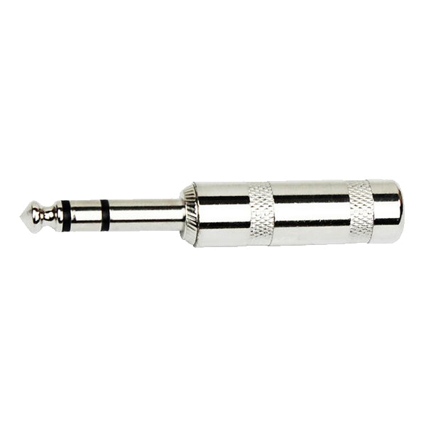 Kirlin CV-2407 1/4 Inch TRS Straight Stereo Plug for Cable Soldering Contact Head - Each (CV2407)