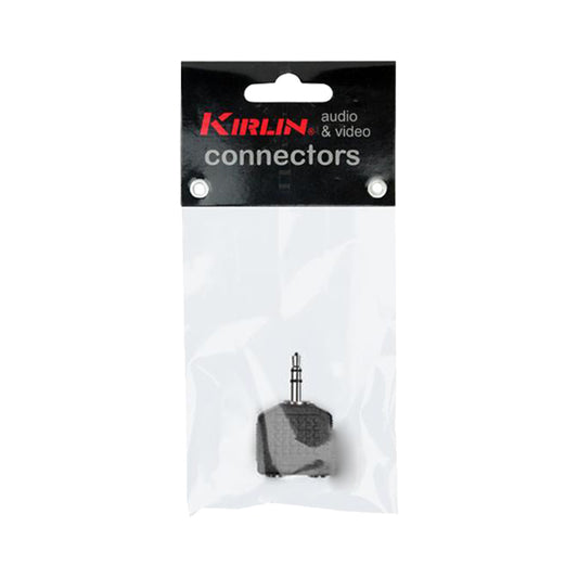 Kirlin 2652 Adapter 3.5mm TRS Male to Dual 3.5mm TRS Female Audio Jack Nickel Plated