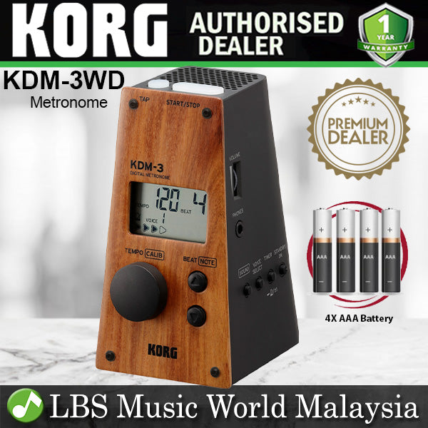 Korg KDM-3WD Limited Edition Wood Faced Metronomes (KDM3WD)