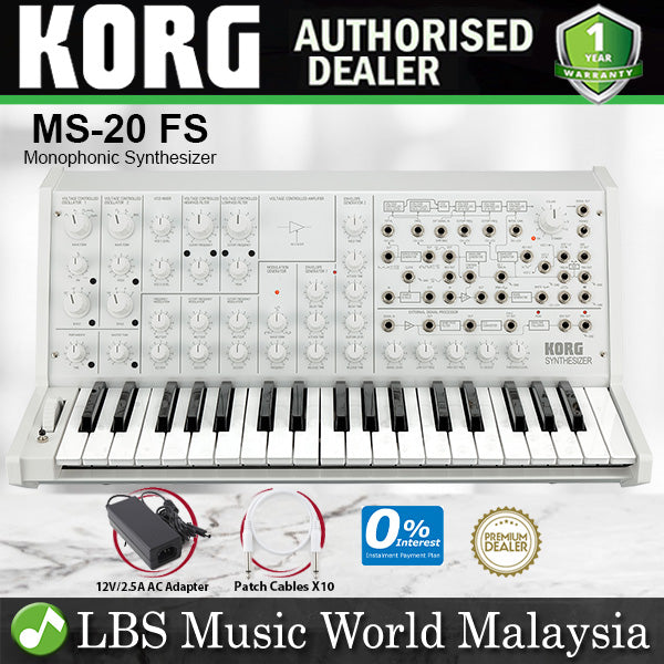 Korg MS-20 FS 37 Keys Monophonic Synthesizer Full Size Keyboard (MS20 MS 20)